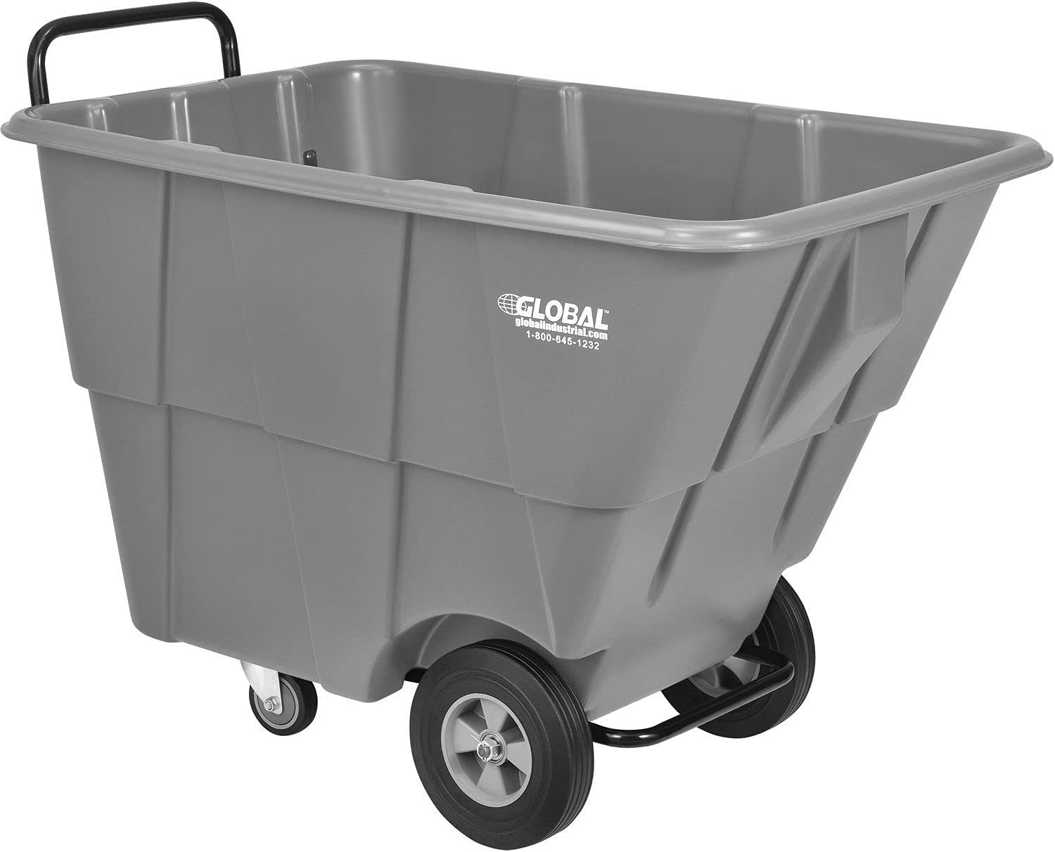 Gray Plastic Tilt Truck 1/2 Cubic Yard Capacity 850 Lb. Z9915