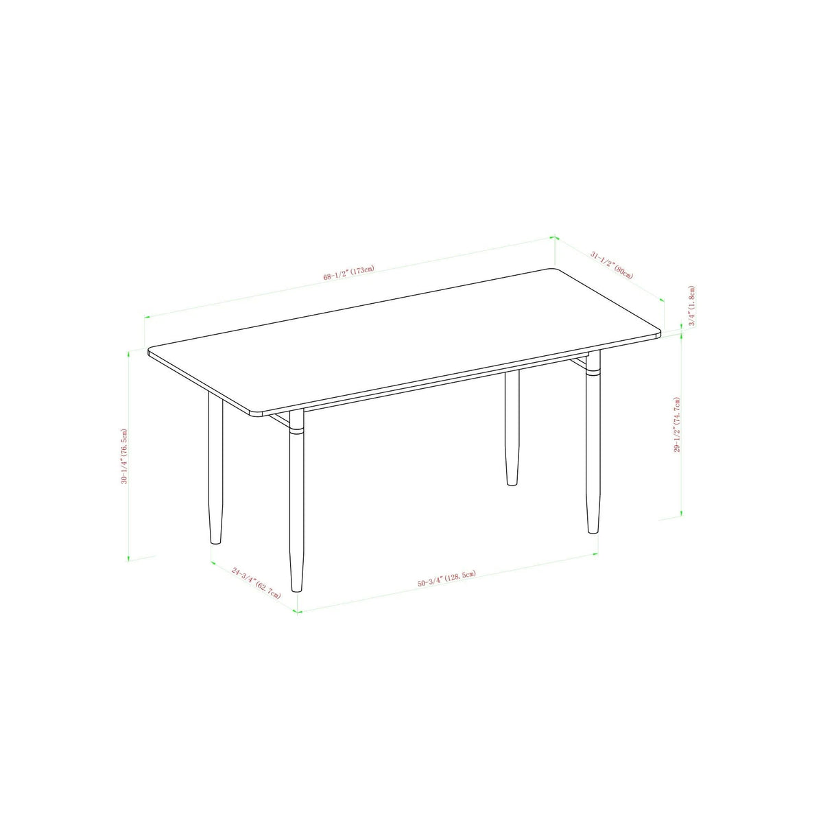 Mid-Century Modern Dining Table E942951