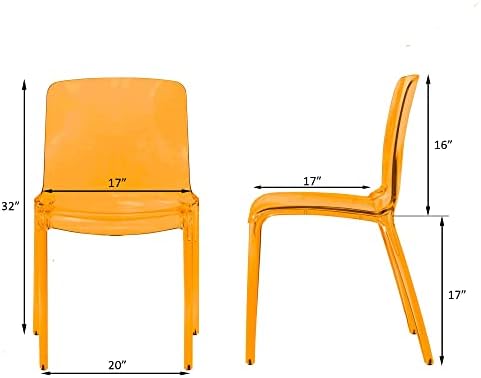 Clear Dining Side Chair V336