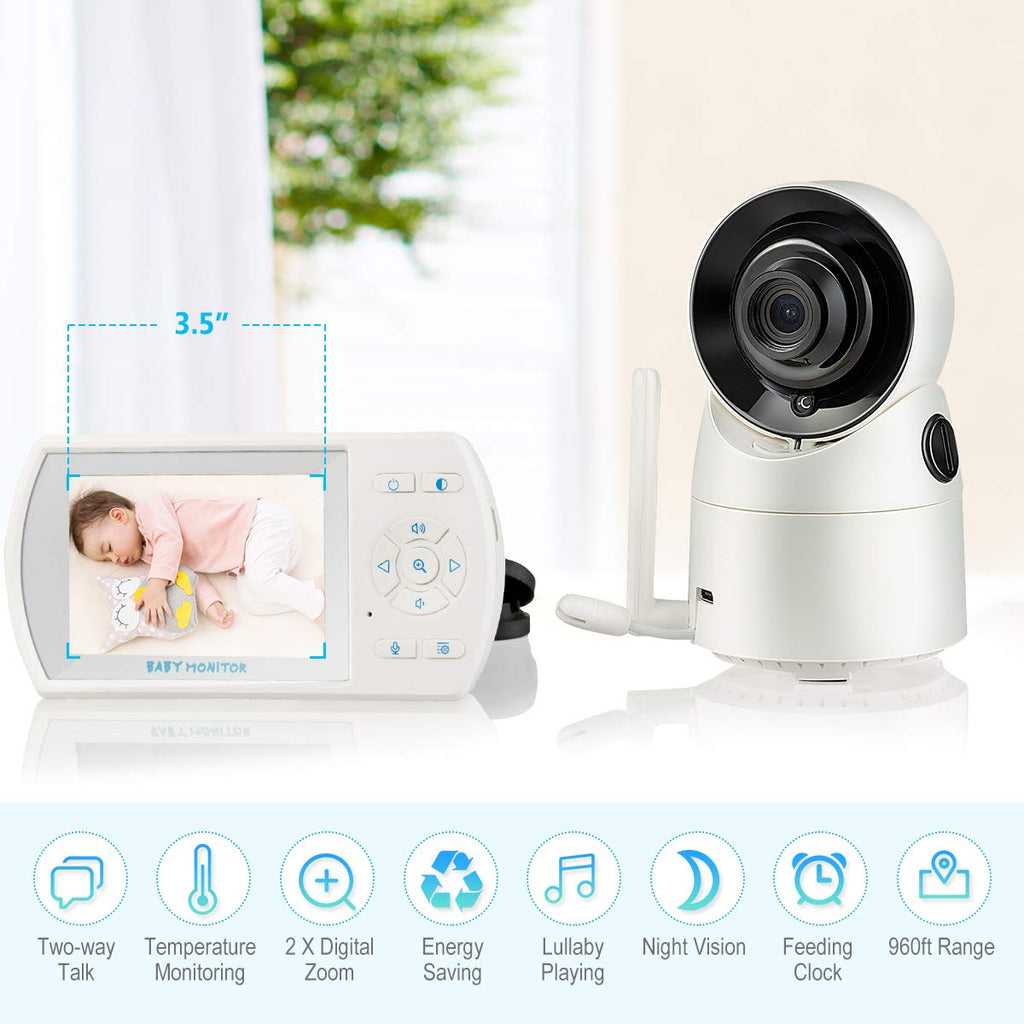 3.5'' LCD Video Baby Monitor with Night Vision X34207