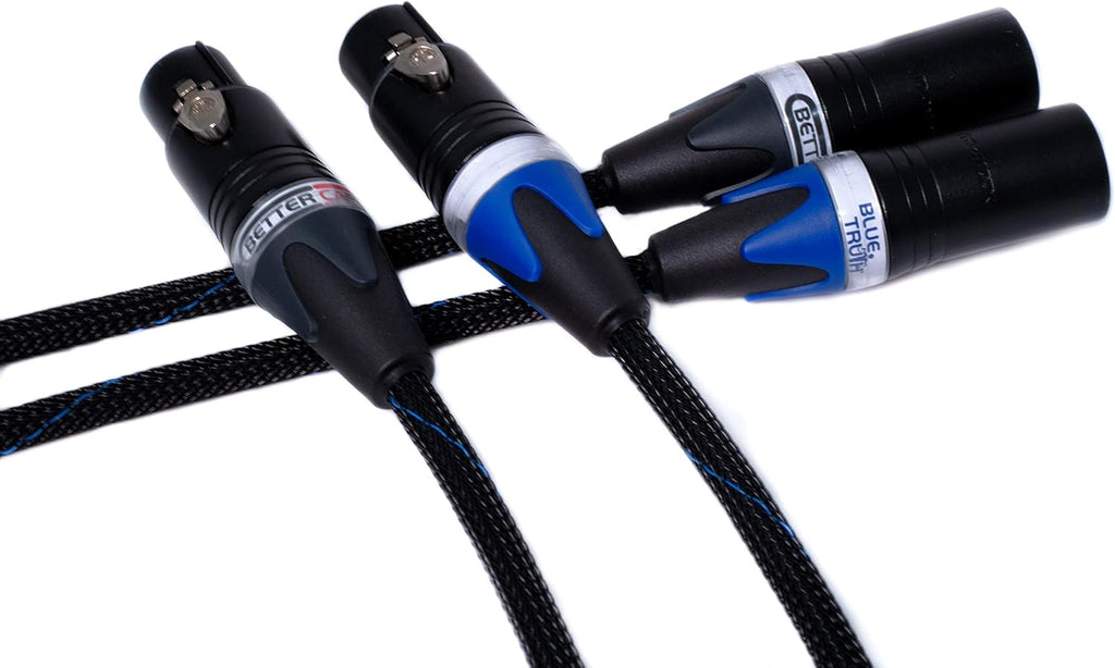 Balanced XLR Cables, Stereo Pair, Silver/Copper Hybrid, 6 Feet A60758