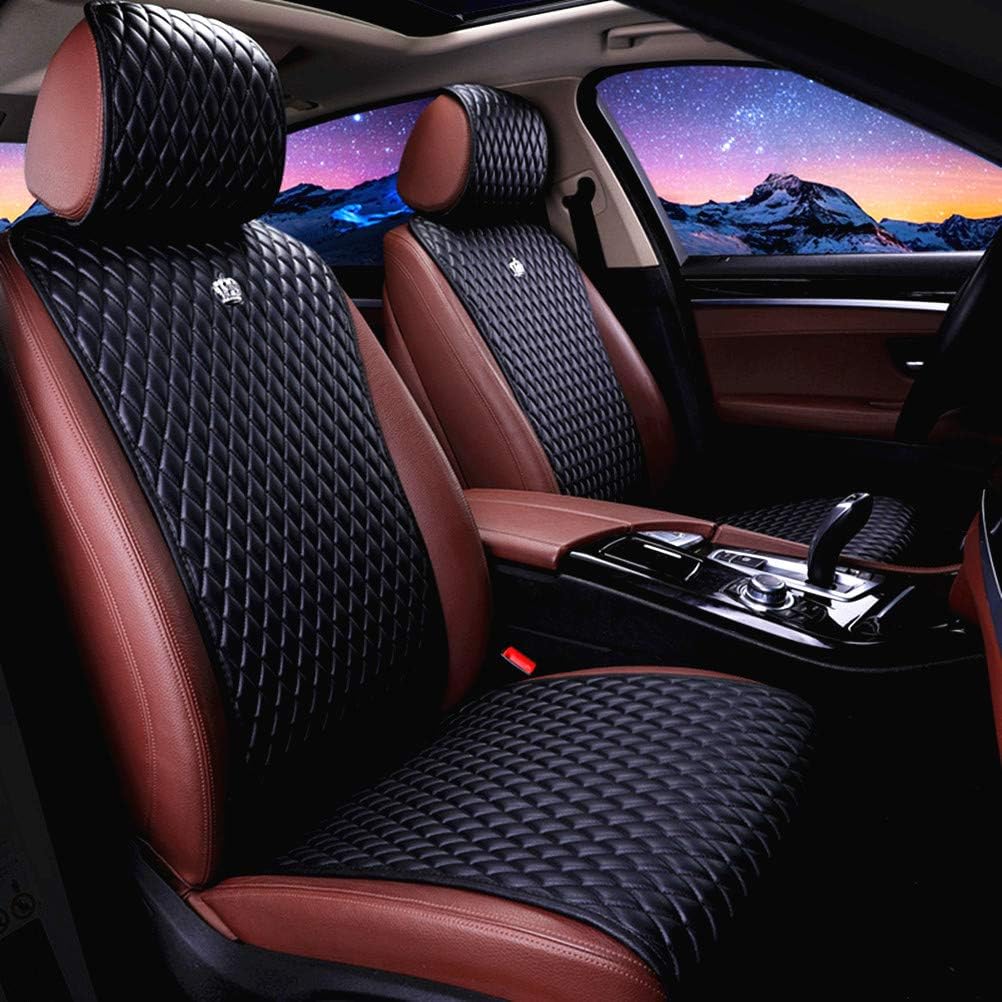 Black Leather Car Seat Covers 11PCS S377733