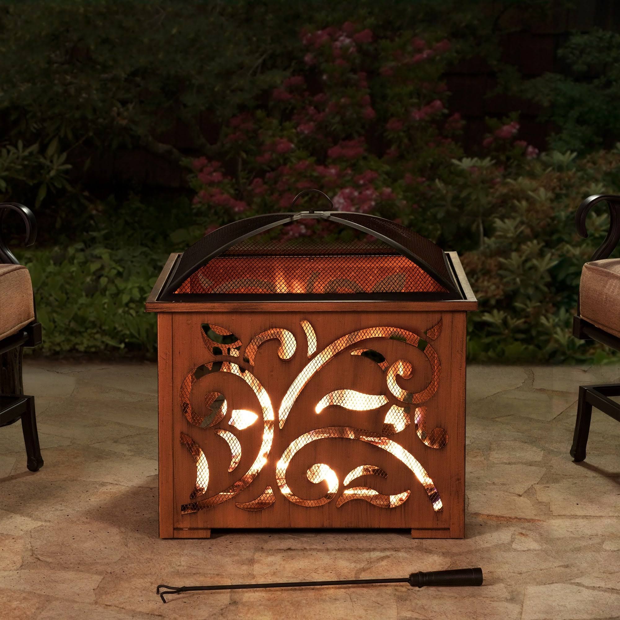 26 in. Square Wood Burning Firepit I499194