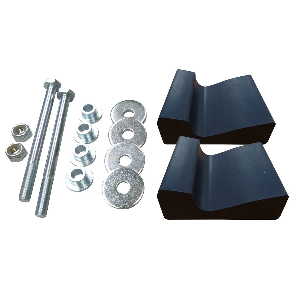 Orange XPT Snowmobile Skis with 6" Round Bars Complete Kit K96310