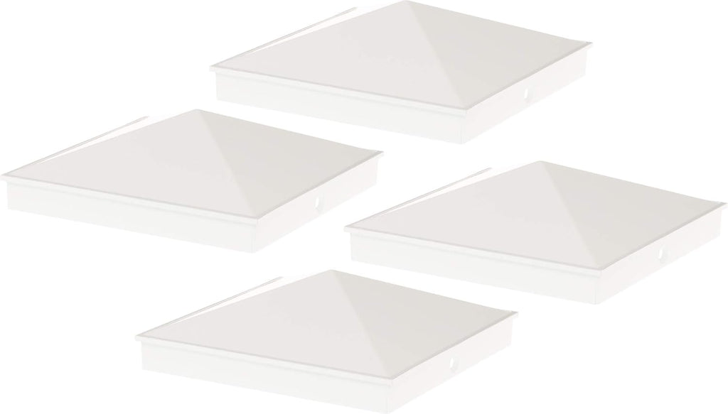 4x4 Aluminum Pyramid Post Cap Cover (Brown, 8 Pack) T92355