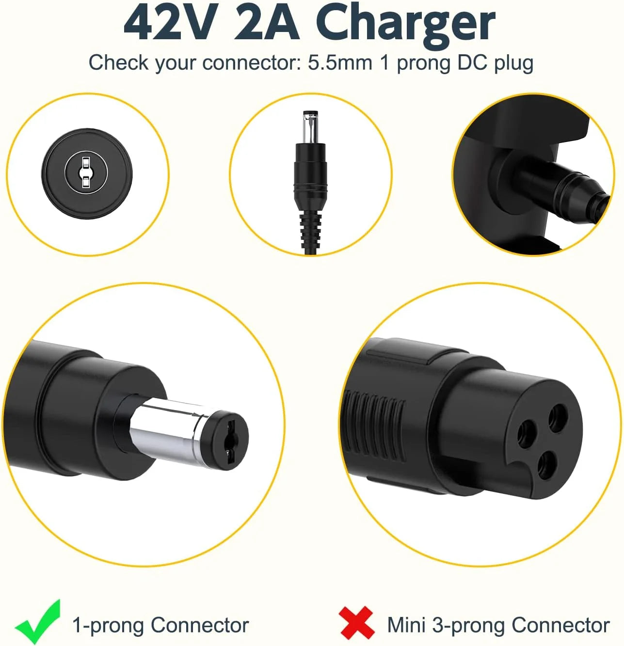 42V 2A Charger for Folding Bike Y302898