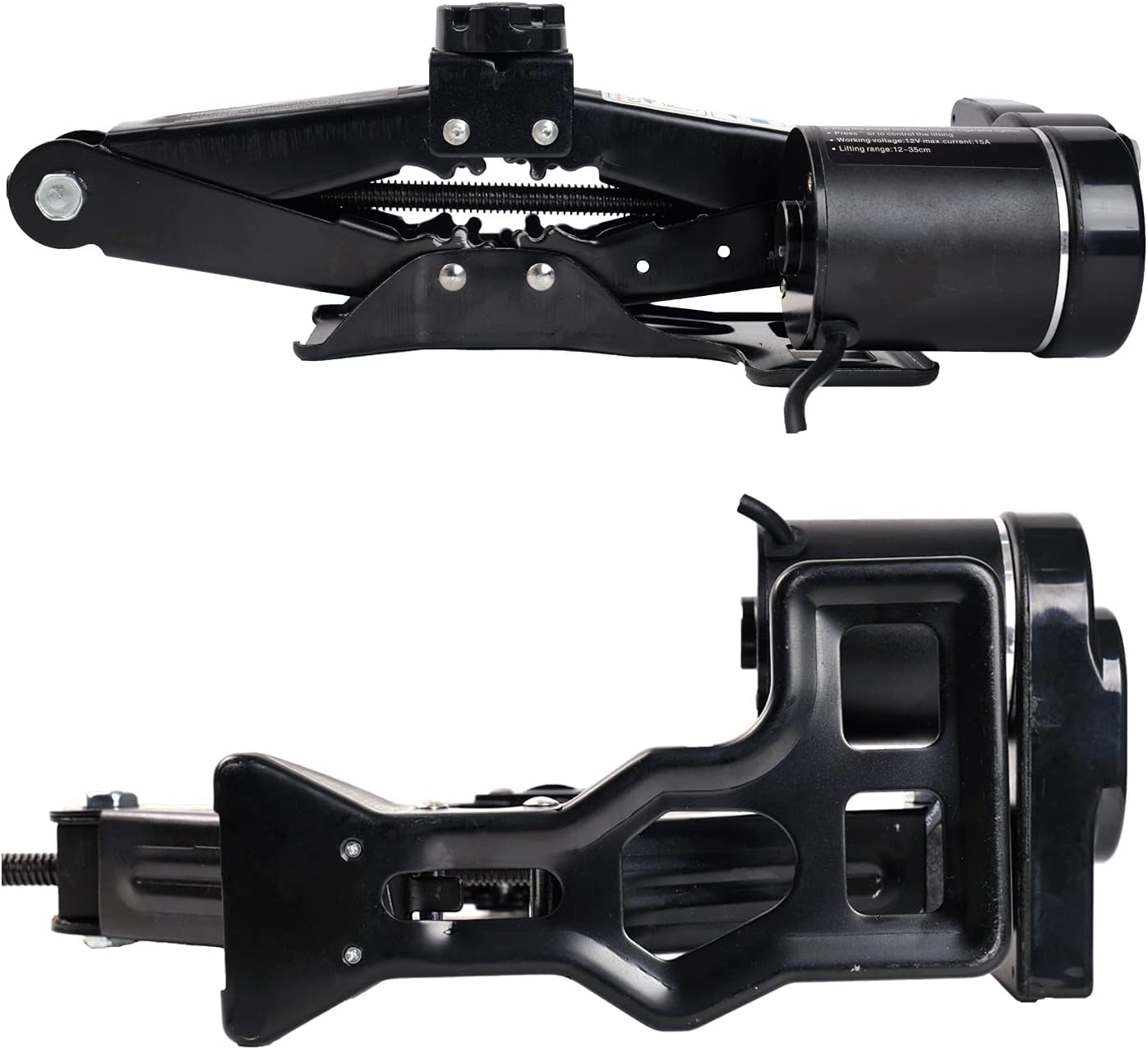 2 Ton 12V Electric Car Jack Kit Black Pack of 2 P9895