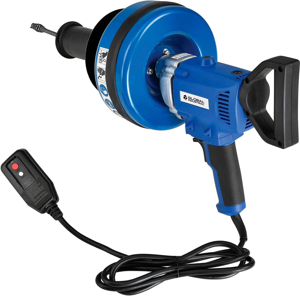 Electric Handheld Drain Cleaner, 0-500 RPM, 3 Cables B730