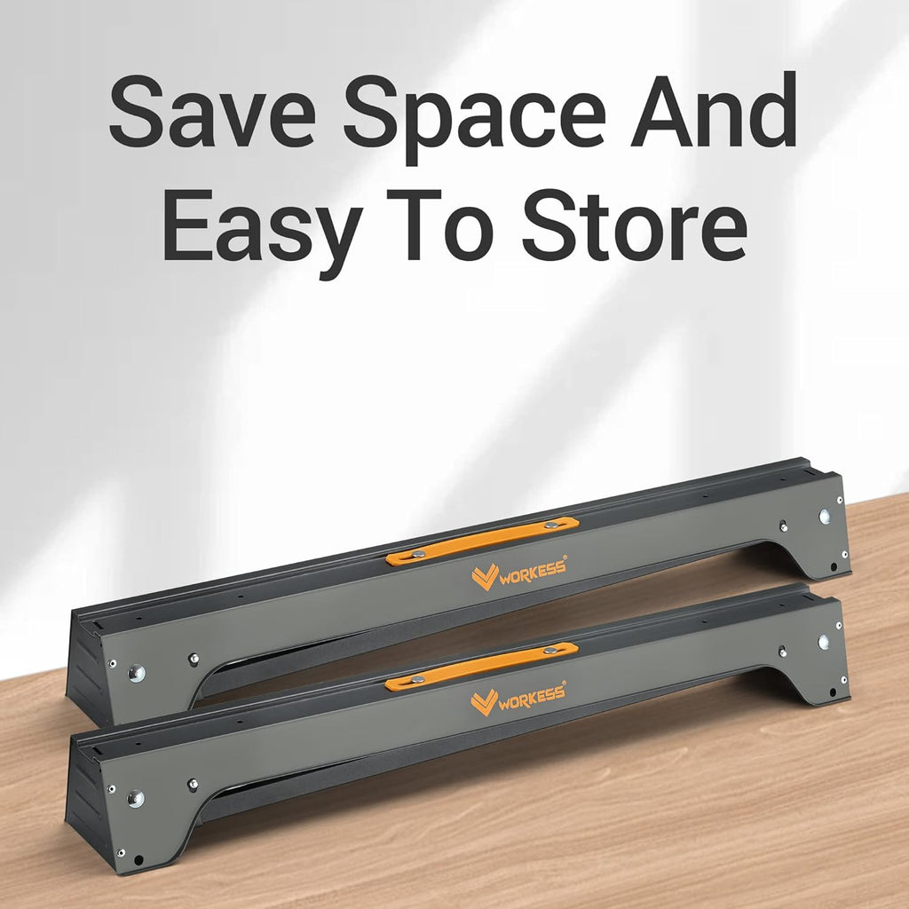 Sawhorse 2 Pack Portable Folding Heavy Duty 1100 LBS Weight Capacity C752493