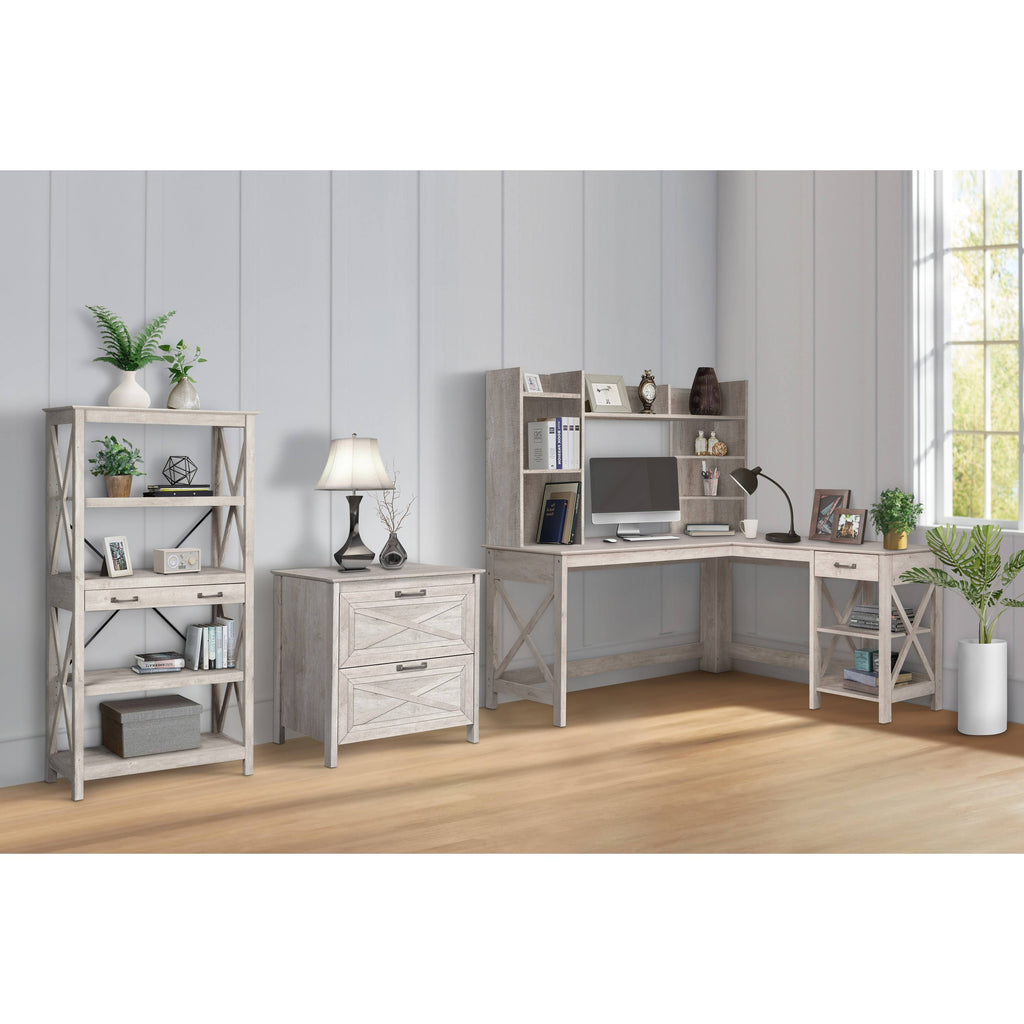 Honduras Washed Gray 2-Drawer Lateral File Cabinet E99064