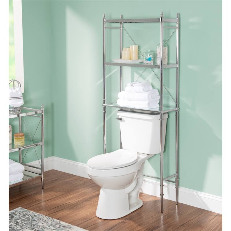 Metal and Glass Spacesaver in Chrome T6147