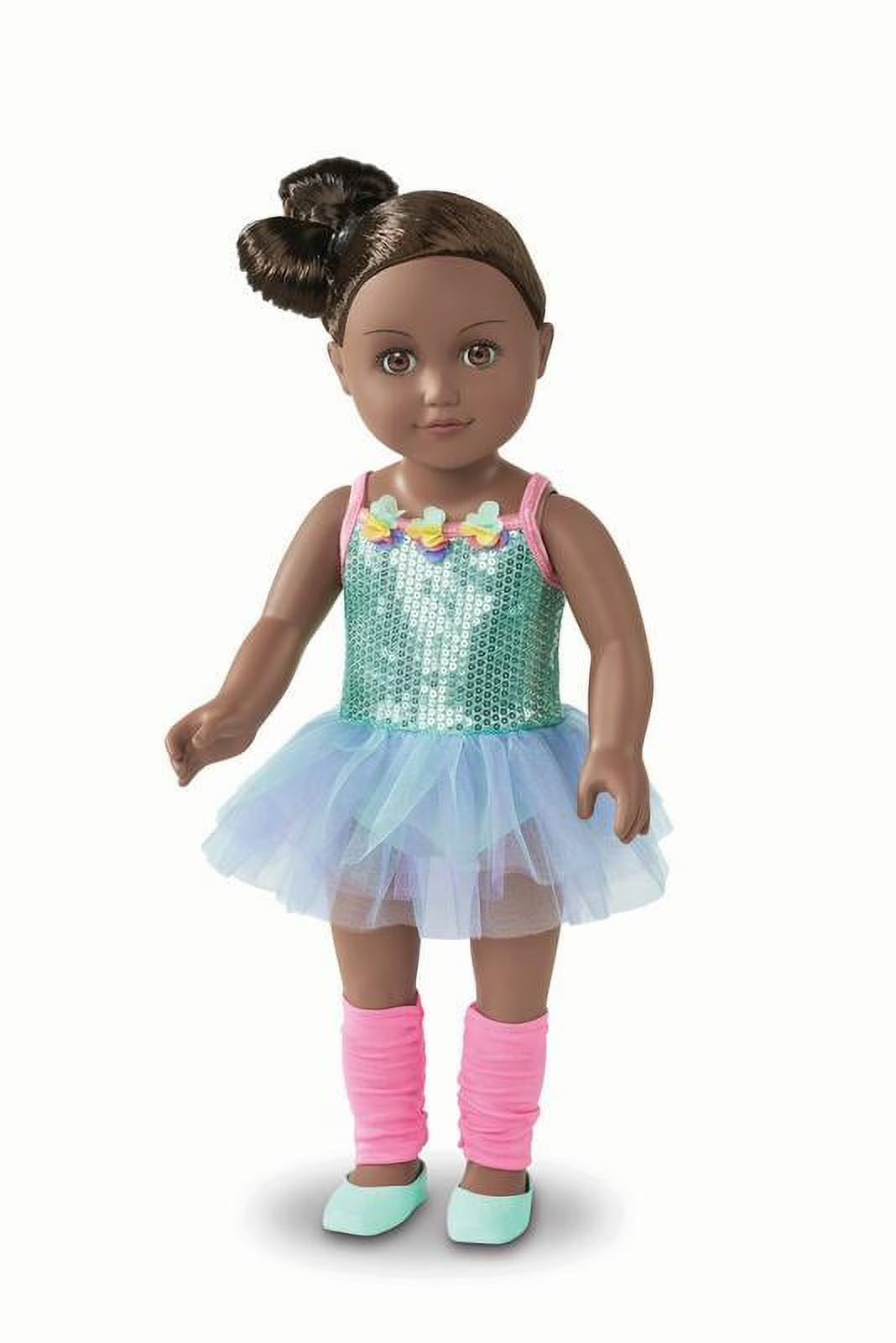 18 inch Posable Doll with Brown Eyes H341