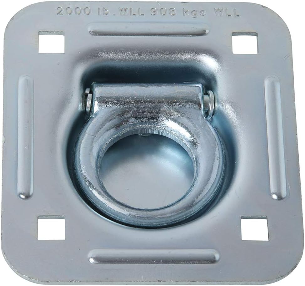 8 Pack Heavy Duty Steel D-Ring Tie-Down Anchors F6657