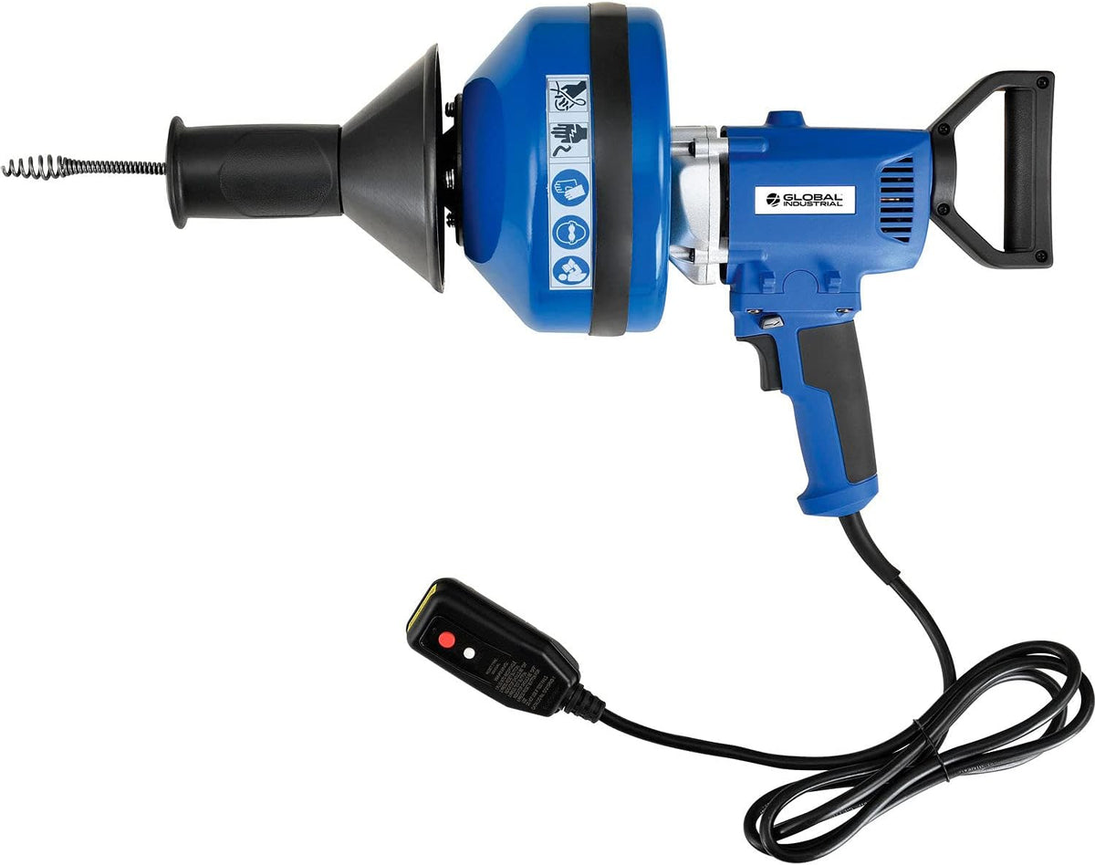 Electric Handheld Drain Cleaner, 0-500 RPM, 3 Cables B730