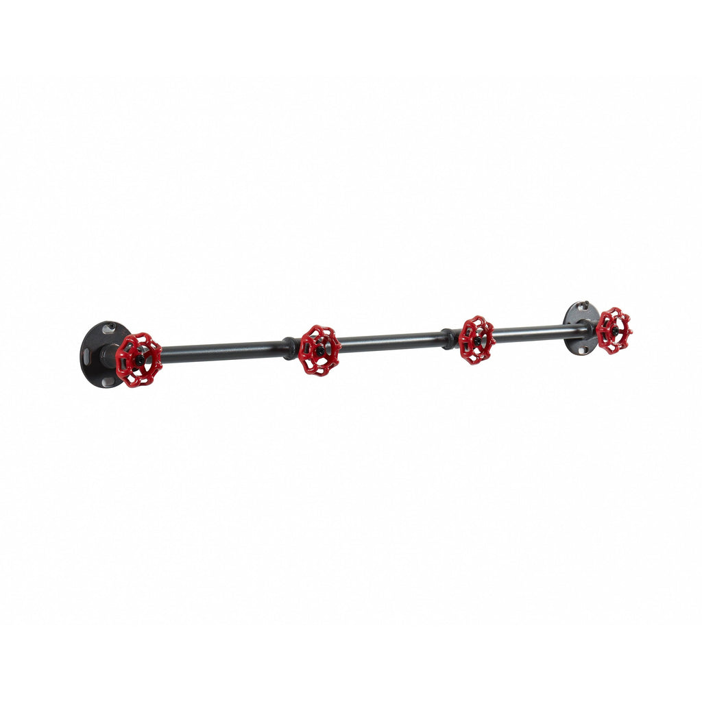Sand Black Industrial Wall Coat Rack H235