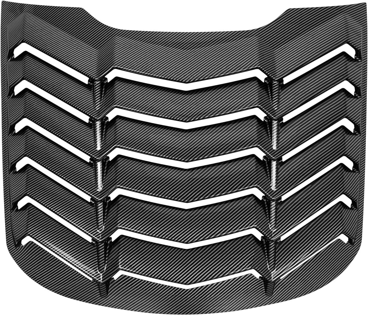 Carbon Fiber Rear Window Louvers for Ford Mustang N4779