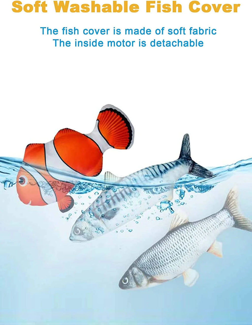 Electric Flopping Fish Cat Toy V250