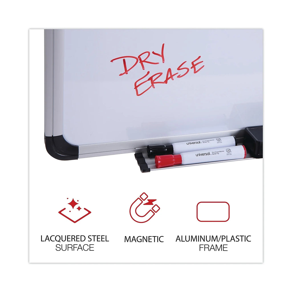 48 in. x 36 in. Lacquered Steel Magnetic Dry Erase Marker Board X82512