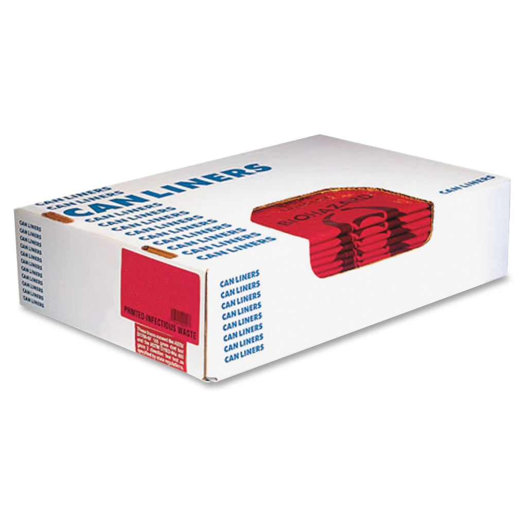 Red Biohazard Can Liners I1606