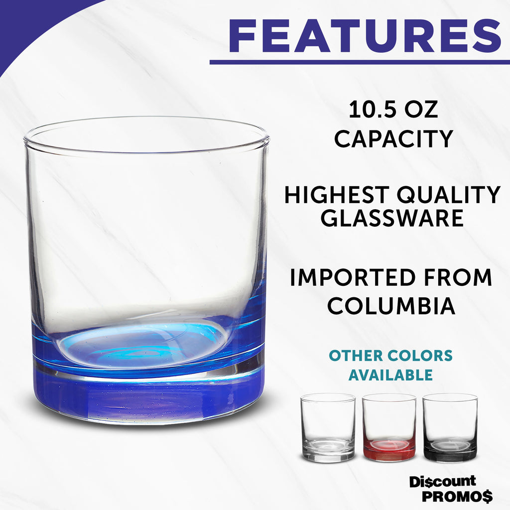 Blue 10.5 oz Whiskey Glass Set of 12 N210