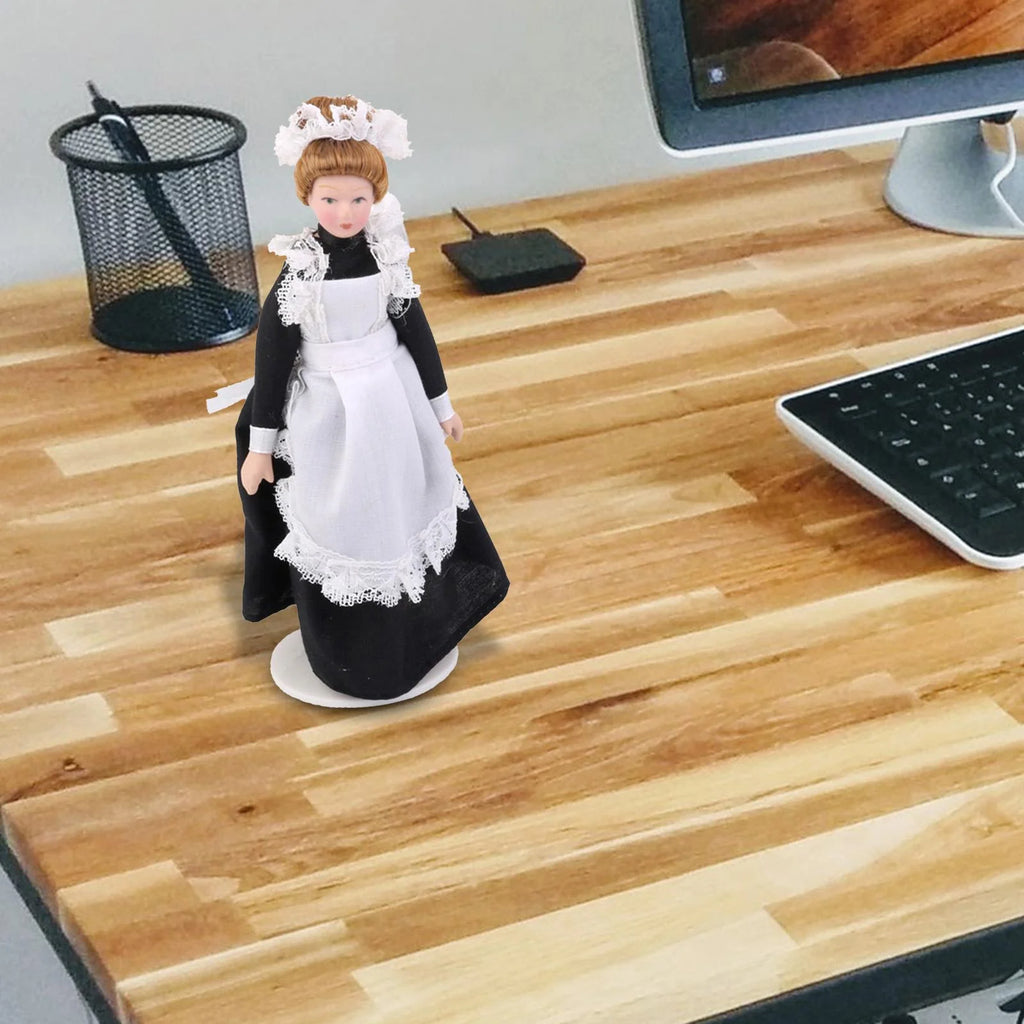Porcelain Maid Servant Dollhouse Miniature B167