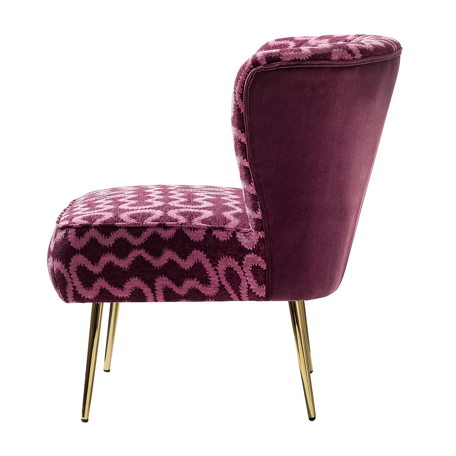 Purple Tufted Side Chair C895