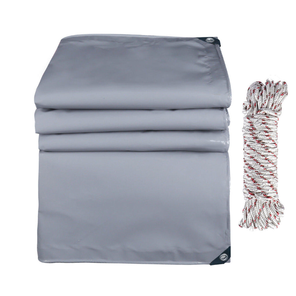 3*5 Meter Grey Waterproof PVC Tarpaulin Canopy Cover V86008