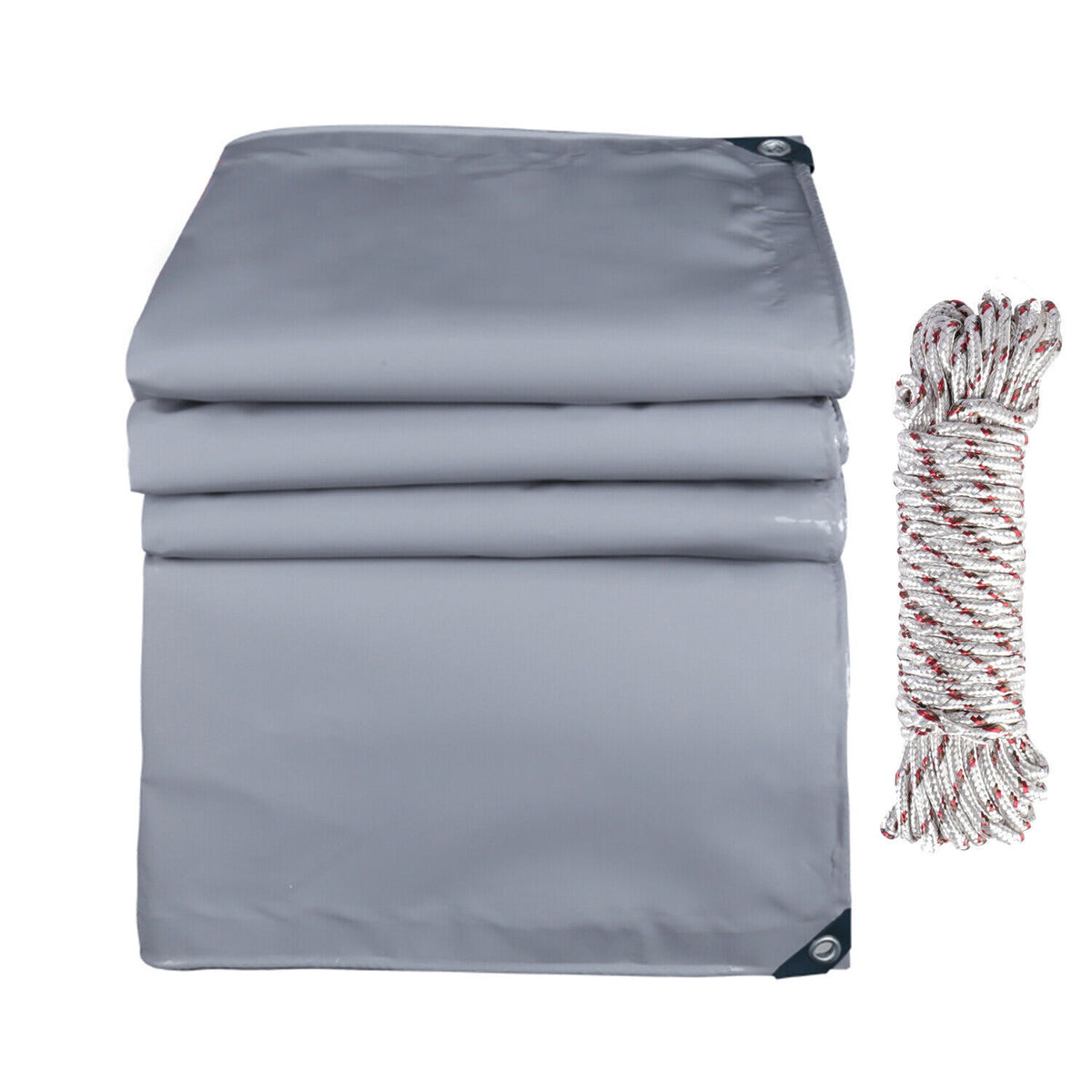 3*5 Meter Grey Waterproof PVC Tarpaulin Canopy Cover V86008