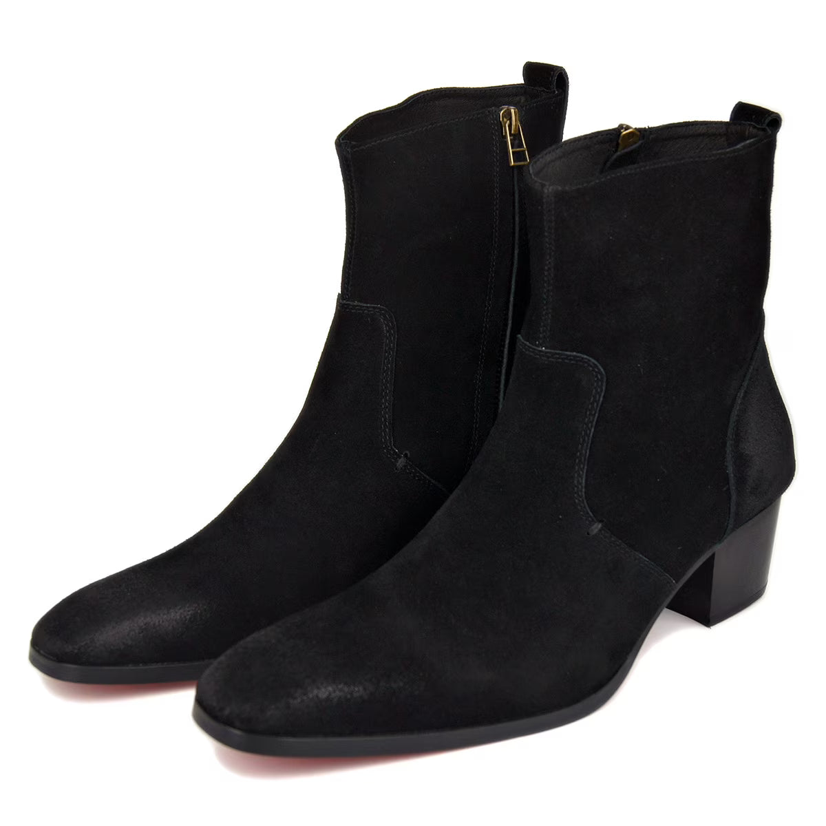 Black Suede Chelsea Boots N300807