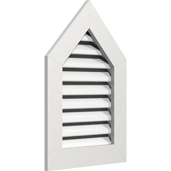 Peaked Top Gable Vent, PVC, 10/12 Pitch J85669