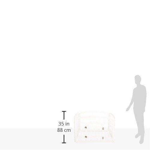 4-Panel Plastic Pet Playpen with Door S132987