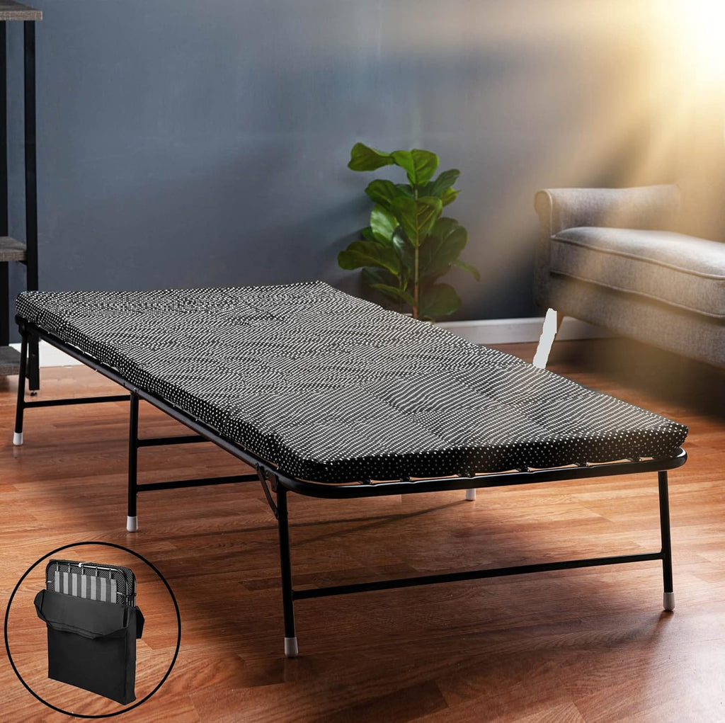 Folding Bed with Memory Foam Mattress Twin with Carrying Bag C793