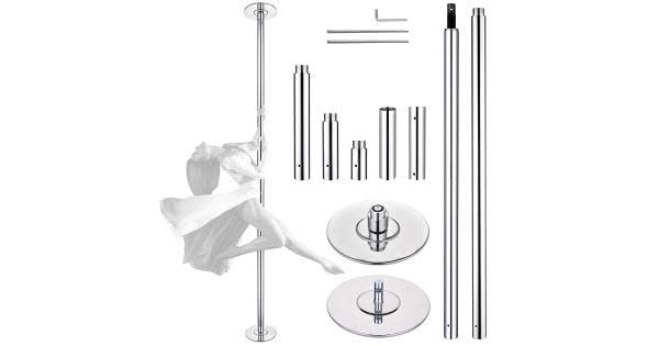 10 ft 45mm Spinning Static Dancing Pole Kit L332029