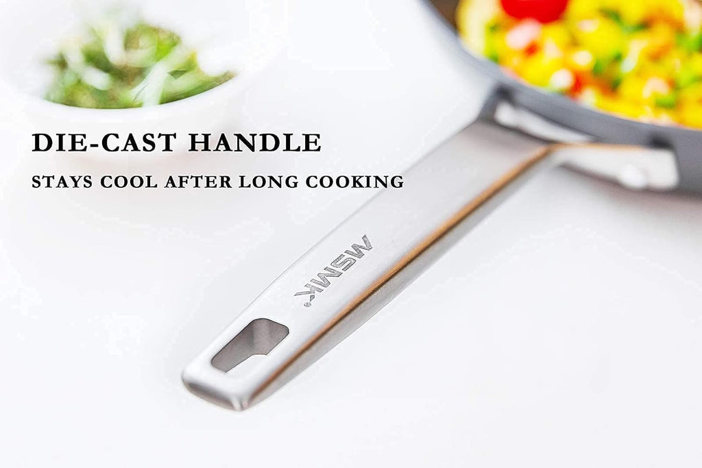 10-inch Nonstick Stainless-steel Frying Pan with Lid N3765