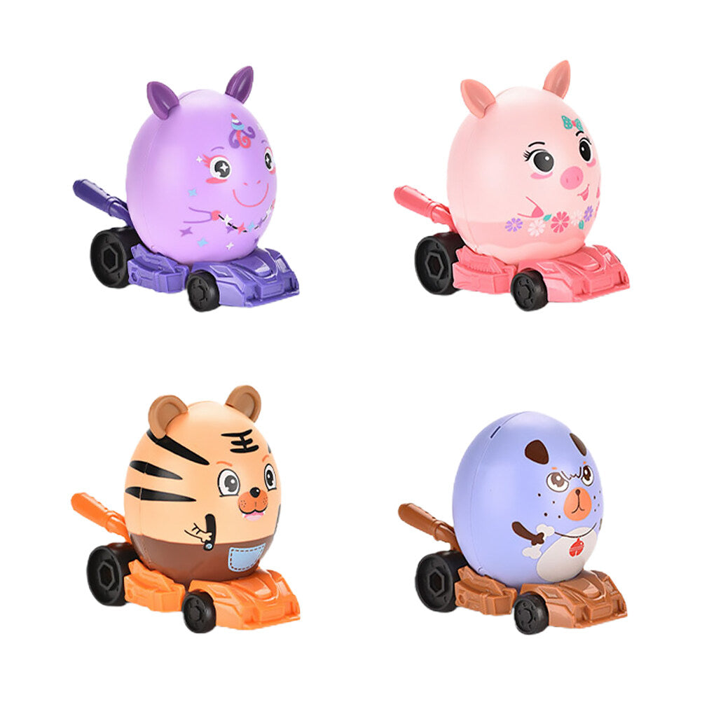 4pcs DIY Assembled Toys Car Toys Blind Box Toys Surprise Egg M20140