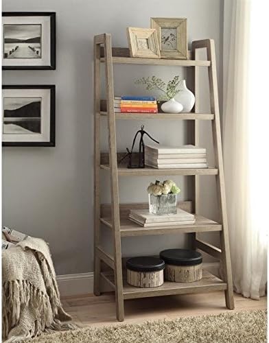 5 Shelf Bookcase in Gray Y723