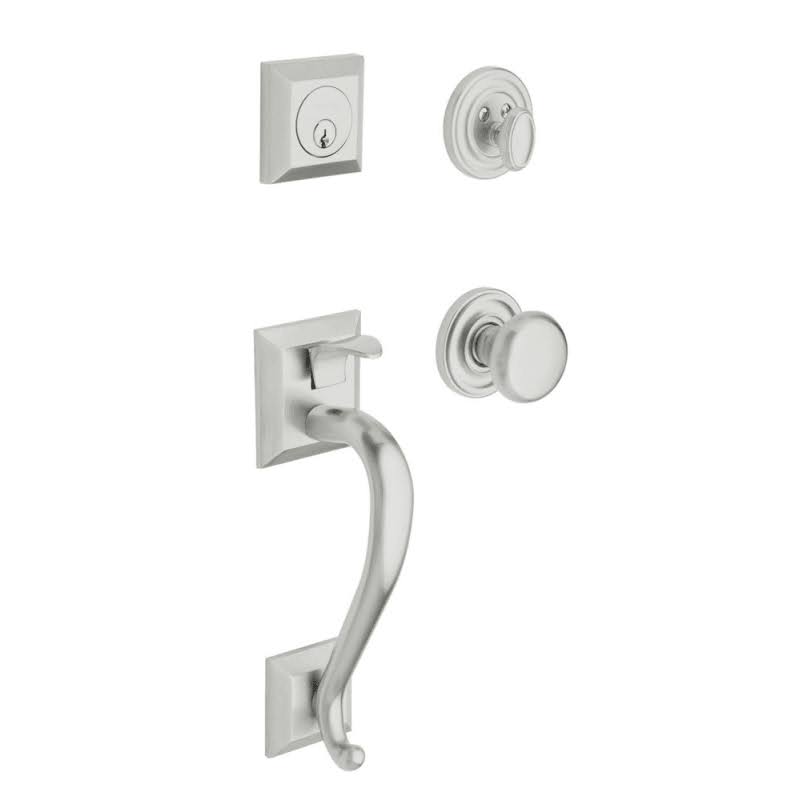 Satin Chrome Full Dummy Sectional Handleset E115357