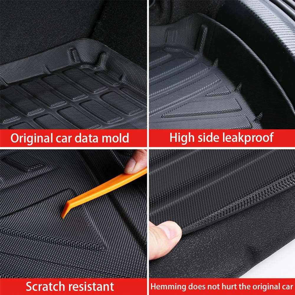 Black Pack of 2 Heavy Duty Rubber Trunk Liner A81530