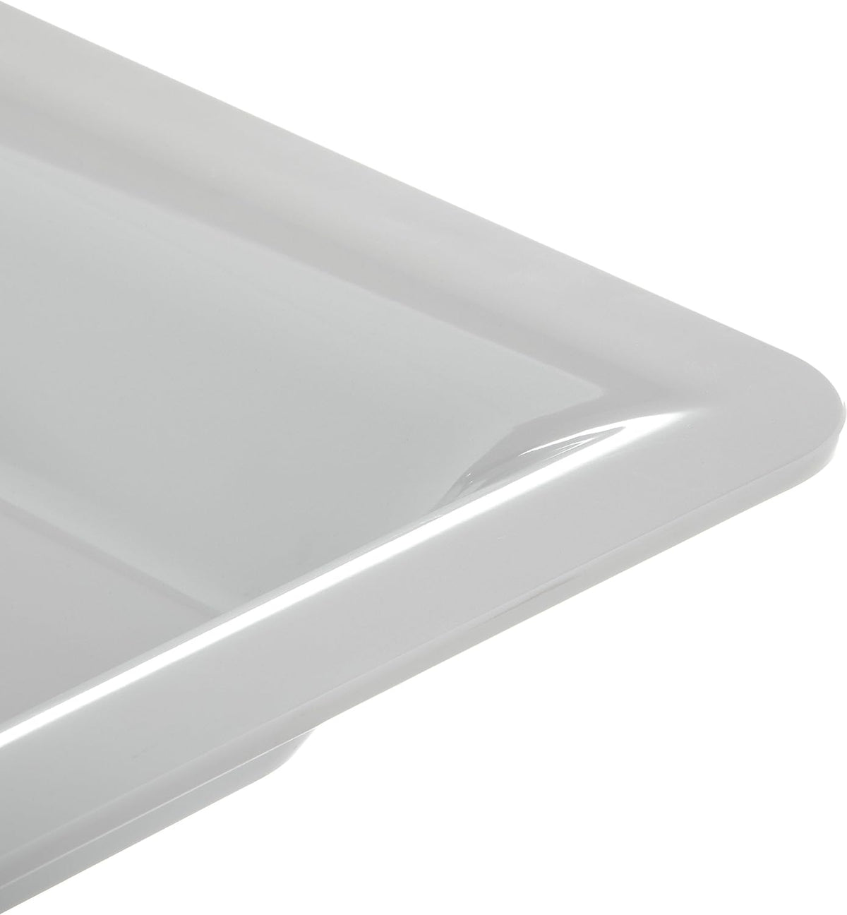 White Melamine Full Size Food Pan, 4 qt Capacity, Case of 6 D58620