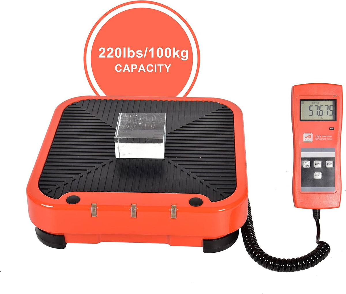 Digital Refrigerant Charging Weight Scale 220Lbs with LCD Display K90832