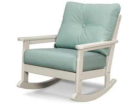 White Deep Seating Rocking Chair C1167
