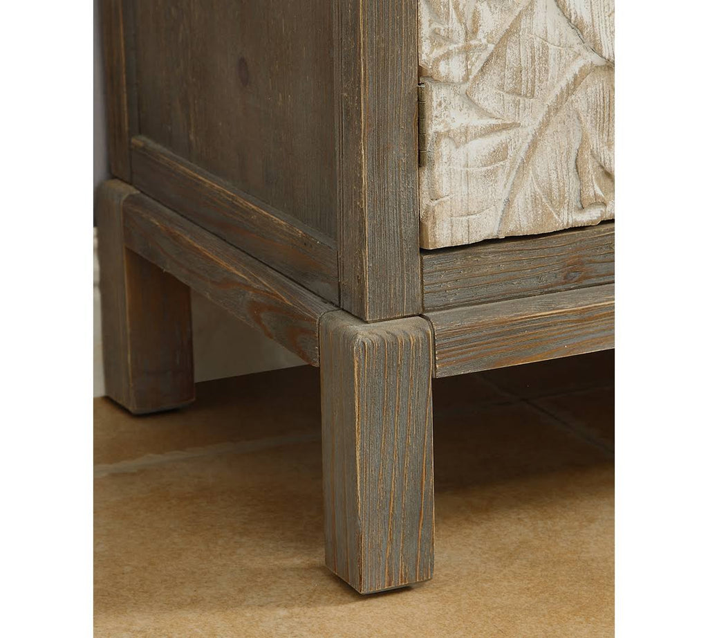 Natural One Drawer Two Door Cabinet G914089