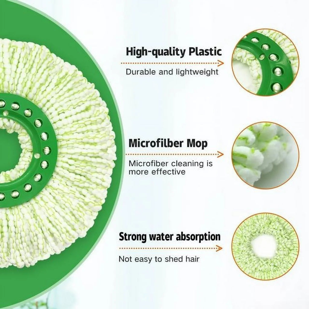 3-Pack Microfiber Washable Replacement Mop Head B21445