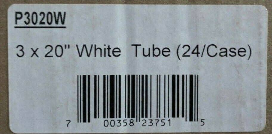 3 x 20x22 White Tube (24/case) P870799