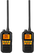 Marine Radio Handheld with Car Charger and Wall Charger (2 Pack) E358587