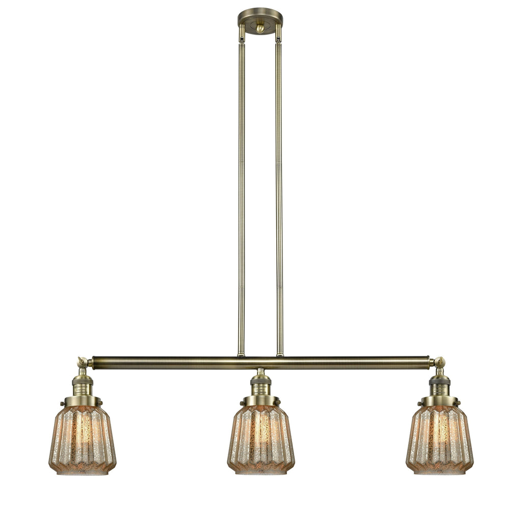 Brushed Satin Nickel 3 Light Island Light Q718051