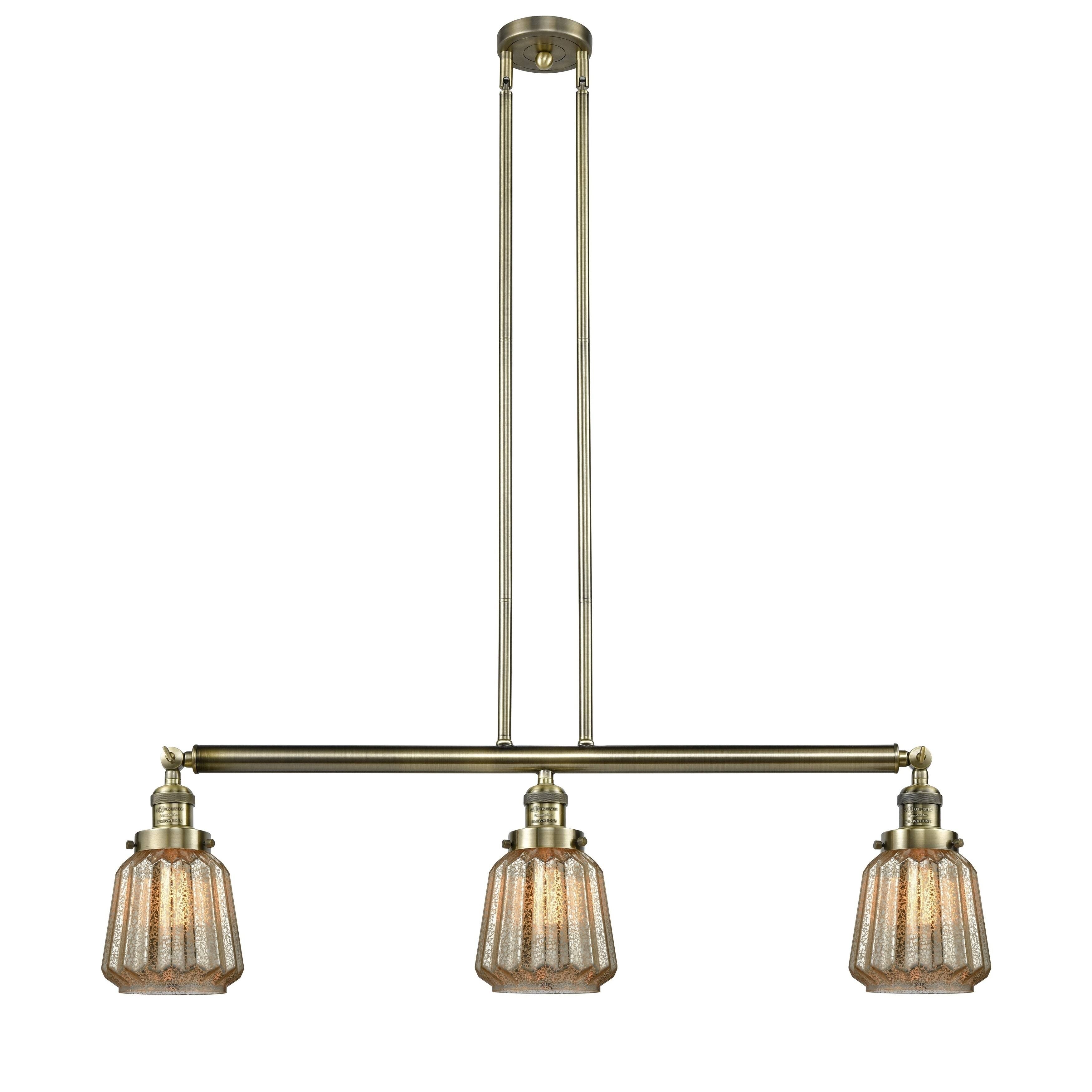 Brushed Satin Nickel 3 Light Island Light Q718051