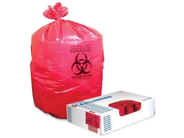 Red Biohazard Can Liners I1606