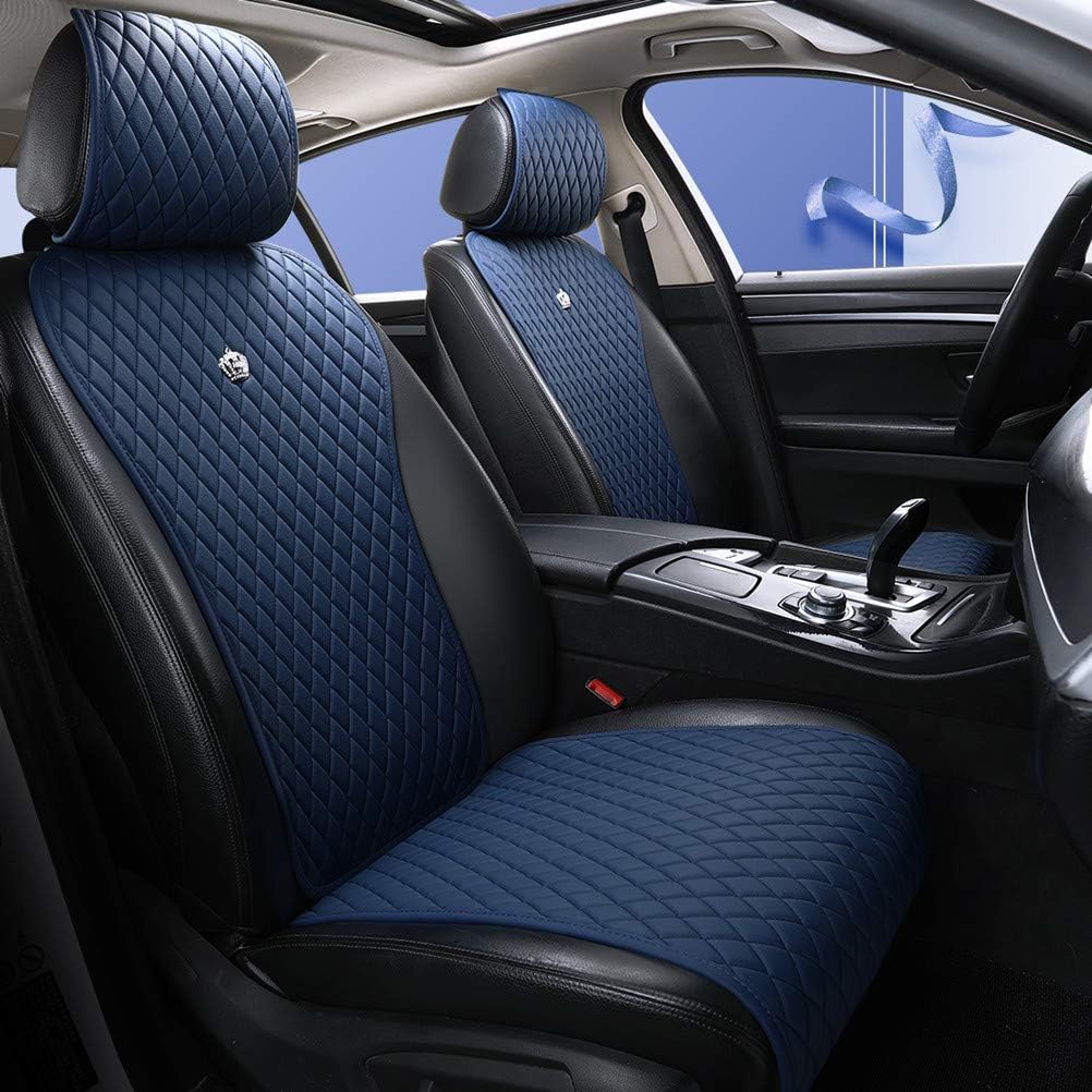 Black Leather Car Seat Covers 11PCS S377733