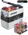 12 Volt Portable Car Fridge 53 Quart Dual Zone Freezer N5821